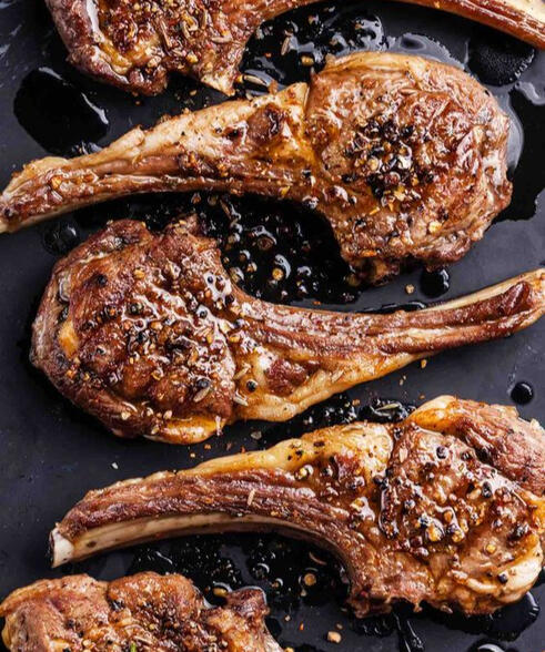 Lamb Chops made with the richest fragrant mix of spices